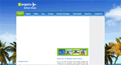 Desktop Screenshot of bargainairfaredeals.com